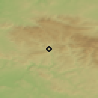 Shaded relief of the 49 km around Tanvald, drawn from the GMTED2010 grid