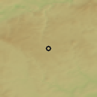 Shaded relief of the 50 km around Teplá, drawn from the GMTED2010 grid