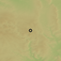 Shaded relief of the 50 km around Bystré, drawn from the GMTED2010 grid
