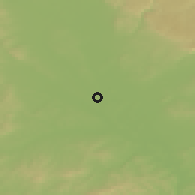 Shaded relief of the 50 km around Tovačov, drawn from the GMTED2010 grid