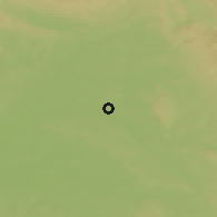 Shaded relief of the 49 km around Třebechovice pod Orebem, drawn from the GMTED2010 grid