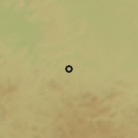 Shaded relief of the 50 km around Trhové Sviny, drawn from the GMTED2010 grid