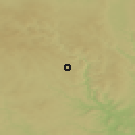 Shaded relief of the 50 km around Bystřice nad Pernštejnem, drawn from the GMTED2010 grid