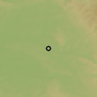 Shaded relief of the 50 km around Týniště nad Orlicí, drawn from the GMTED2010 grid