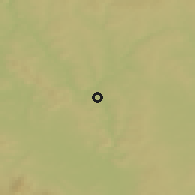 Shaded relief of the 50 km around Týn nad Vltavou, drawn from the GMTED2010 grid