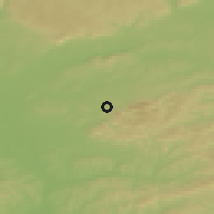 Shaded relief of the 50 km around Bystřice pod Hostýnem, drawn from the GMTED2010 grid