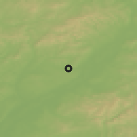 Shaded relief of the 50 km around Bzenec, drawn from the GMTED2010 grid