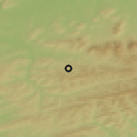 Shaded relief of the 50 km around Valašská Bystřice, drawn from the GMTED2010 grid