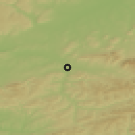 Shaded relief of the 50 km around Valašské Meziříčí, drawn from the GMTED2010 grid
