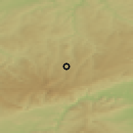 Shaded relief of the 49 km around Vejprty, drawn from the GMTED2010 grid