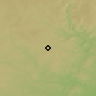 Shaded relief of the 50 km around Velká Bíteš, drawn from the GMTED2010 grid