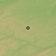 Shaded relief of the 50 km around Velká Dobrá, drawn from the GMTED2010 grid