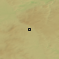 Shaded relief of the 50 km around Velká Hled'sebe, drawn from the GMTED2010 grid