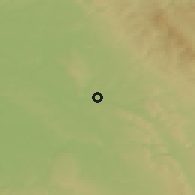 Shaded relief of the 50 km around Častolovice, drawn from the GMTED2010 grid