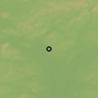 Shaded relief of the 50 km around Velké Bílovice, drawn from the GMTED2010 grid
