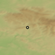 Shaded relief of the 49 km around Velké Hamry, drawn from the GMTED2010 grid