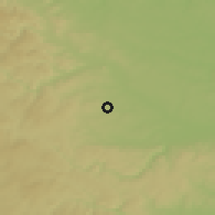 Shaded relief of the 50 km around Velké Heraltice, drawn from the GMTED2010 grid