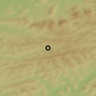 Shaded relief of the 50 km around Velké Karlovice, drawn from the GMTED2010 grid