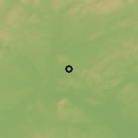 Shaded relief of the 50 km around Velké Němčice, drawn from the GMTED2010 grid