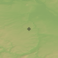 Shaded relief of the 50 km around Velké Přílepy, drawn from the GMTED2010 grid