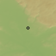 Shaded relief of the 50 km around Velký Týnec, drawn from the GMTED2010 grid