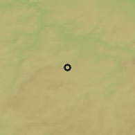 Shaded relief of the 50 km around Čechtice, drawn from the GMTED2010 grid