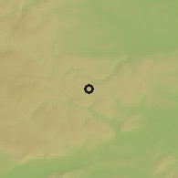 Shaded relief of the 50 km around Vítkov, drawn from the GMTED2010 grid