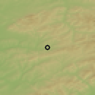 Shaded relief of the 50 km around Vizovice, drawn from the GMTED2010 grid