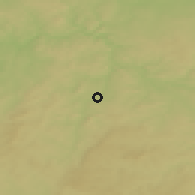 Shaded relief of the 50 km around Vlašim, drawn from the GMTED2010 grid