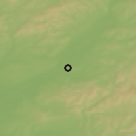 Shaded relief of the 50 km around Vnorovy, drawn from the GMTED2010 grid