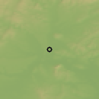 Shaded relief of the 50 km around Vranovice, drawn from the GMTED2010 grid