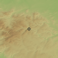 Shaded relief of the 50 km around Vrbno pod Pradědem, drawn from the GMTED2010 grid
