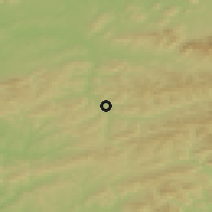 Shaded relief of the 50 km around Vsetín, drawn from the GMTED2010 grid