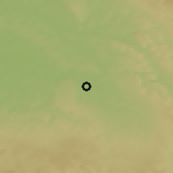 Shaded relief of the 50 km around Vysoké Mýto, drawn from the GMTED2010 grid