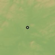 Shaded relief of the 50 km around Žabčice, drawn from the GMTED2010 grid