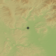 Shaded relief of the 50 km around Zábřeh, drawn from the GMTED2010 grid