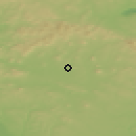 Shaded relief of the 49 km around Zákupy, drawn from the GMTED2010 grid