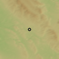 Shaded relief of the 50 km around Žamberk, drawn from the GMTED2010 grid