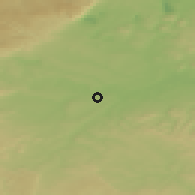Shaded relief of the 49 km around Žatec, drawn from the GMTED2010 grid