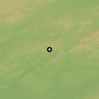 Shaded relief of the 50 km around Ždánice, drawn from the GMTED2010 grid
