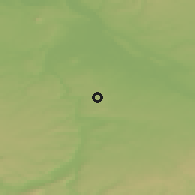 Shaded relief of the 50 km around Zdiby, drawn from the GMTED2010 grid