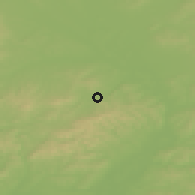 Shaded relief of the 50 km around Zdounky, drawn from the GMTED2010 grid