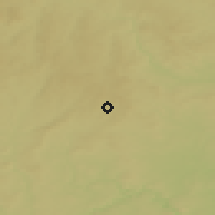 Shaded relief of the 50 km around Želetava, drawn from the GMTED2010 grid