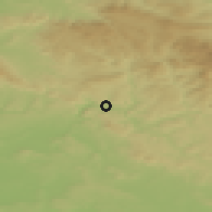 Shaded relief of the 49 km around Železný Brod, drawn from the GMTED2010 grid