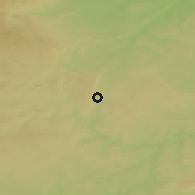 Shaded relief of the 50 km around Žihle, drawn from the GMTED2010 grid
