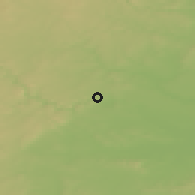 Shaded relief of the 50 km around Znojmo, drawn from the GMTED2010 grid