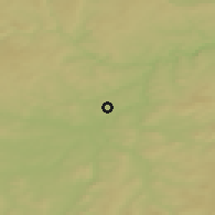 Shaded relief of the 50 km around Zruč-Senec, drawn from the GMTED2010 grid