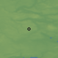 Shaded relief of the 47 km around Brædstrup, drawn from the GMTED2010 grid
