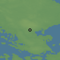 Shaded relief of the 47 km around Brøderup, drawn from the GMTED2010 grid