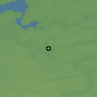 Shaded relief of the 47 km around Bruunshåb, drawn from the GMTED2010 grid